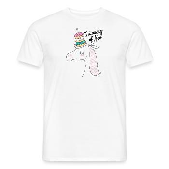Donut einhorn - Männer T-Shirt - Weiß - Vorne - AI Model Male 178 dark (178cm)