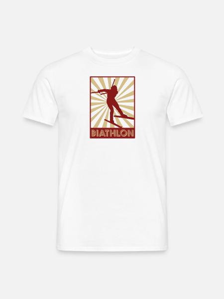 biathlon - Men's T-Shirt - white