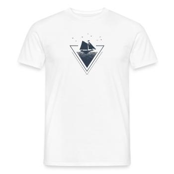 Sailing Sail Anchor Anchor Sailing Sailing Boat - Men's T-Shirt - white - Front - AI Model Male 178 dark (178cm)