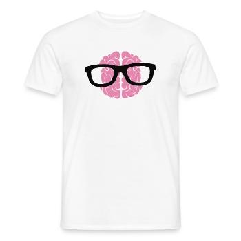 cerveau - T-shirt homme - blanc - Devant - AI Model Male 178 dark (178cm)