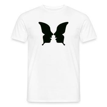 illusion - T-shirt homme - blanc - Devant - AI Model Male 178 dark (178cm)