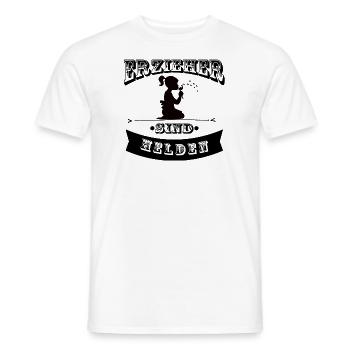 Éducateur - T-shirt homme - blanc - Devant - AI Model Male 178 dark (178cm)
