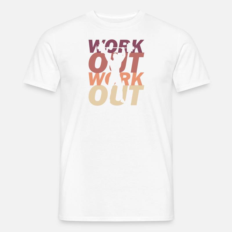 Workout - Männer T-Shirt - Weiß