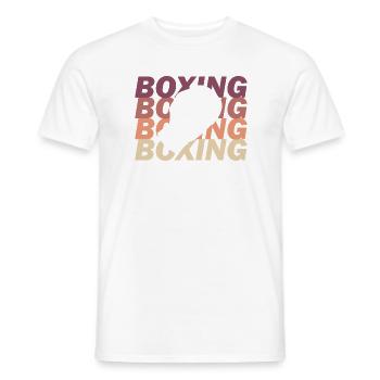 Boxing Gloves - Men's T-Shirt - white - Front - AI Model Male 178 dark (178cm)