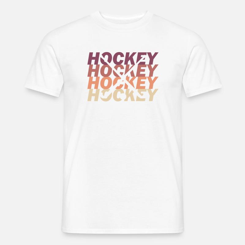 Hockeyschläger - Männer T-Shirt - Weiß