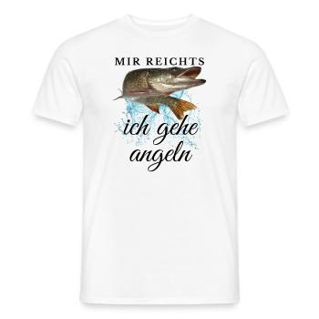 MIR REICHTS ich gehe angeln - Männer T-Shirt - Weiß - Vorne - AI Model Male 178 dark (178cm)