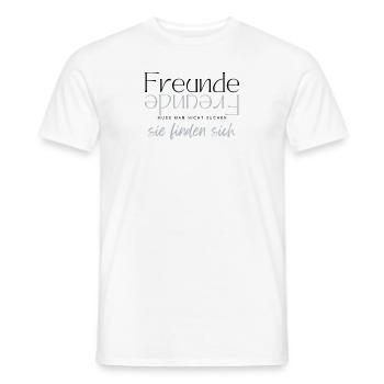 Beste Freunde FREUND Kumpel Kumpels - Männer T-Shirt - Weiß - Vorne - AI Model Male 178 dark (178cm)