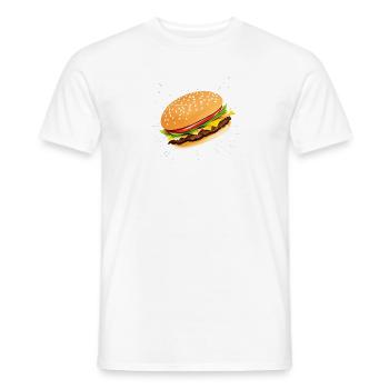 Cheeseburger - T-shirt homme - blanc - Devant - AI Model Male 178 dark (178cm)