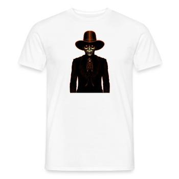 Skelettmann in einem Skelett - Männer T-Shirt - Weiß - Vorne - AI Model Male 178 dark (178cm)