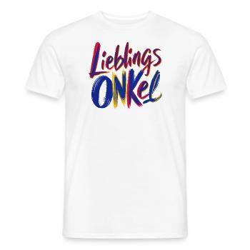 Lieblingsonkel Onkel - Männer T-Shirt - Weiß - Vorne - AI Model Male 178 dark (178cm)