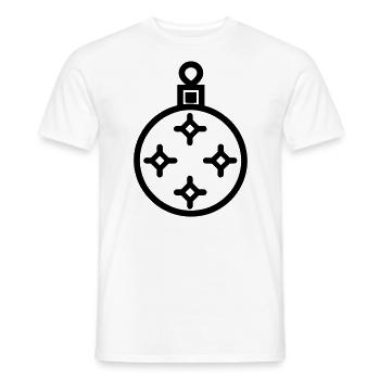 Boule de Noël - T-shirt homme - blanc - Devant - AI Model Male 178 dark (178cm)
