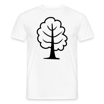 arbre - T-shirt homme - blanc - Devant - AI Model Male 178 dark (178cm)