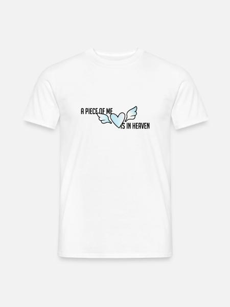 Trauer um den Sohn Sternenkind Abschied Herz Liebe - Männer T-Shirt - Weiß