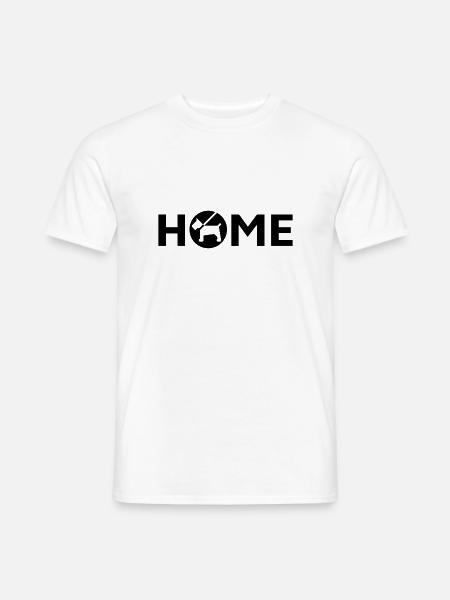 Chien, Niche - T-shirt homme - blanc