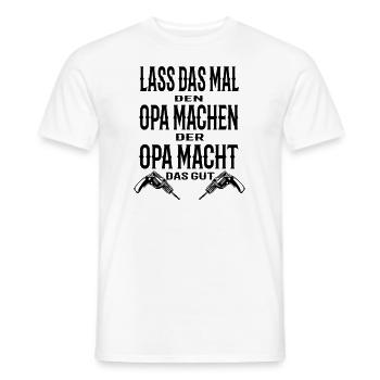 Opa - Männer T-Shirt - Weiß - Vorne - AI Model Male 178 dark (178cm)