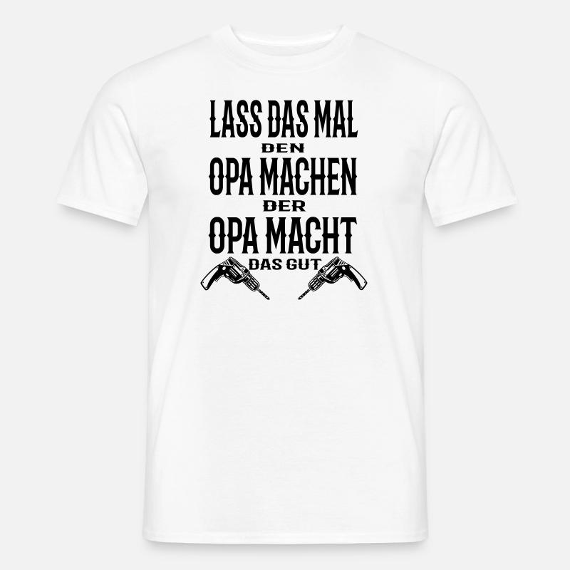 Opa - Männer T-Shirt - Weiß