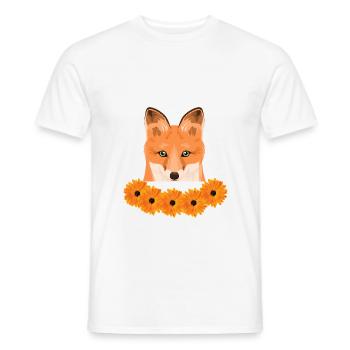 Fuchs - Männer T-Shirt - Weiß - Vorne - AI Model Male 178 dark (178cm)