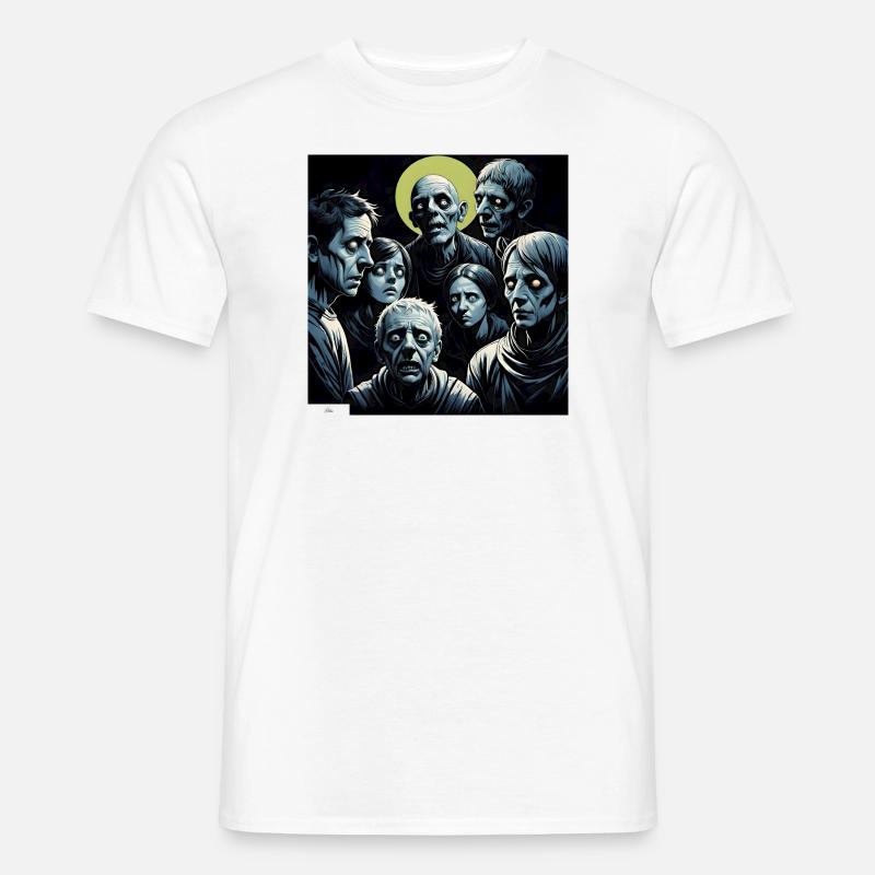Düsterste Freunde - Männer T-Shirt - Weiß