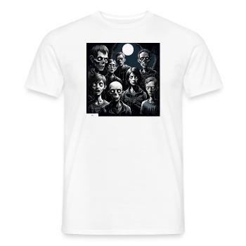 Monster Menschen Porträt - Männer T-Shirt - Weiß - Vorne - AI Model Male 178 dark (178cm)