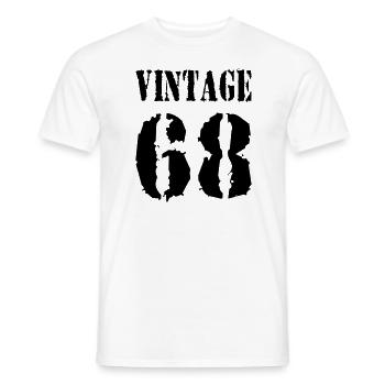 1968 VINTAGE - Männer T-Shirt - Weiß - Vorne - AI Model Male 178 dark (178cm)