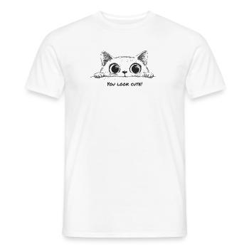 You look cute - Männer T-Shirt - Weiß - Vorne - AI Model Male 178 dark (178cm)