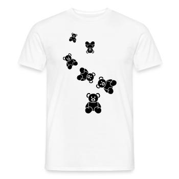 Teddy bear bear - Men's T-Shirt - white - Front - AI Model Male 178 dark (178cm)