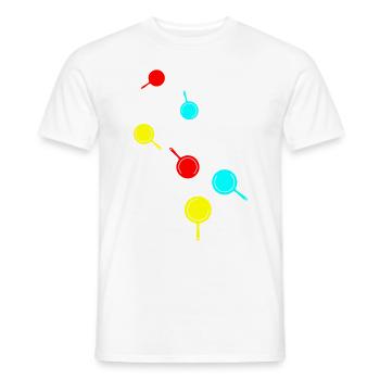 Cuisine pan - T-shirt homme - blanc - Devant - AI Model Male 178 dark (178cm)