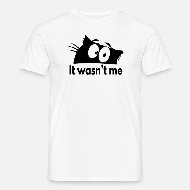 Ich bin es nicht - Männer T-Shirt - Weiß