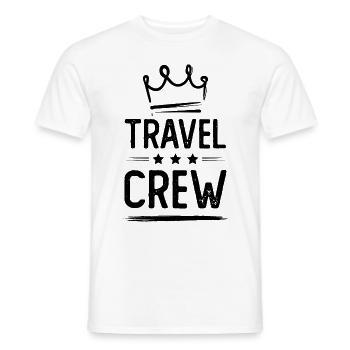 Travel Crew - Männer T-Shirt - Weiß - Vorne - AI Model Male 178 dark (178cm)