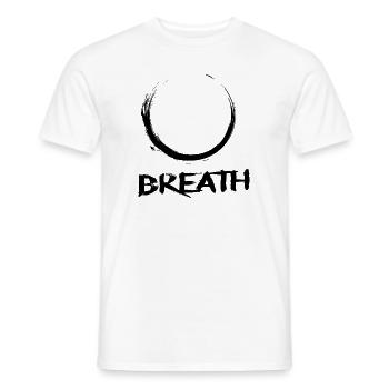 Mantra Om méditation Bouddhisme Cadeau Zen Yoga - T-shirt homme - blanc - Devant - AI Model Male 178 dark (178cm)