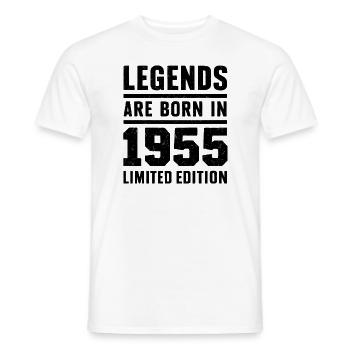 Legends Are Born In 1955 Édition limitée - T-shirt homme - blanc - Devant - AI Model Male 178 dark (178cm)