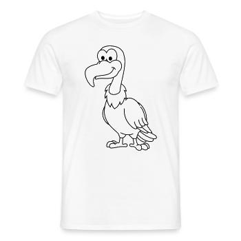Vulture Comic Animal - T-shirt homme - blanc - Devant - AI Model Male 178 dark (178cm)