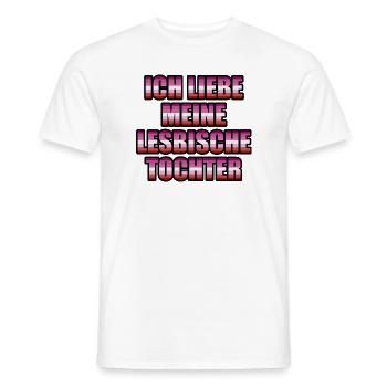 Ich Liebe Meine Lesbische Tochter - Männer T-Shirt - Weiß - Vorne - AI Model Male 178 dark (178cm)