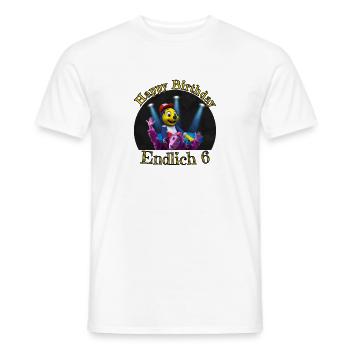 Geburtstag 6 Jahre Happy Birthday - Männer T-Shirt - Weiß - Vorne - AI Model Male 178 dark (178cm)