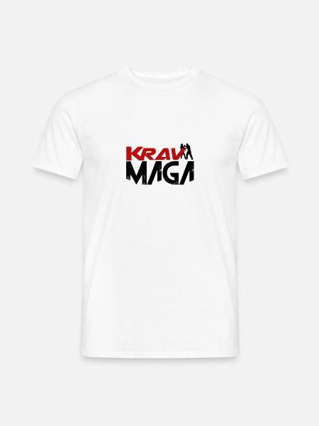 Krav Maga - Männer T-Shirt - Weiß