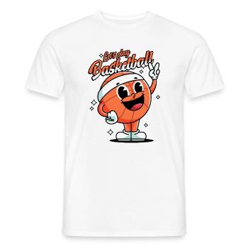 Basket-ball Joueurs de basket-ball Joueurs de basket-ball - T-shirt homme - blanc - Devant - AI Model Male 178 dark (178cm)