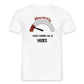 Vous manquez d’années - T-shirt homme - blanc - Devant - AI Model Male 178 dark (178cm)