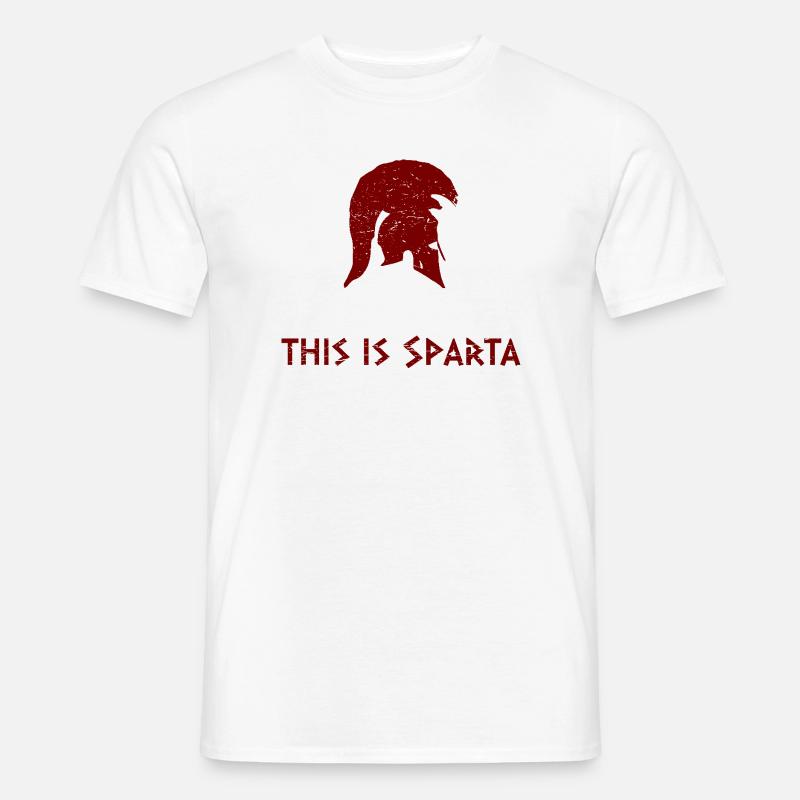 This is Sparta - Männer T-Shirt - Weiß