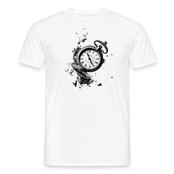 Dont waste your time - Taschenuhr - Männer T-Shirt - Weiß - Vorne - AI Model Male 178 dark (178cm)