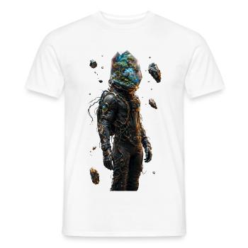 Indoor-Wald-Weltraumhelm - Männer T-Shirt - Weiß - Vorne - AI Model Male 178 dark (178cm)