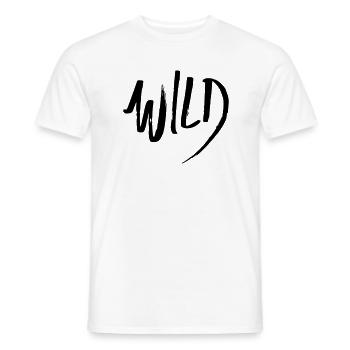 wild - Männer T-Shirt - Weiß - Vorne - AI Model Male 178 dark (178cm)