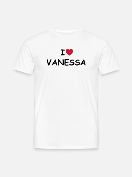I love Vanessa - Men's T-Shirt - white