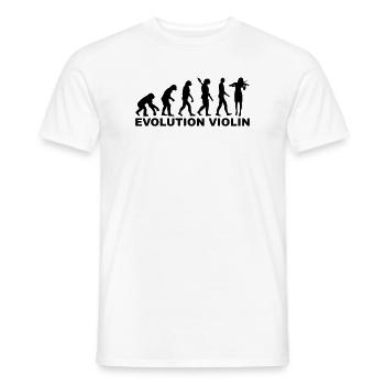 Geige - Männer T-Shirt - Weiß - Vorne - AI Model Male 178 dark (178cm)