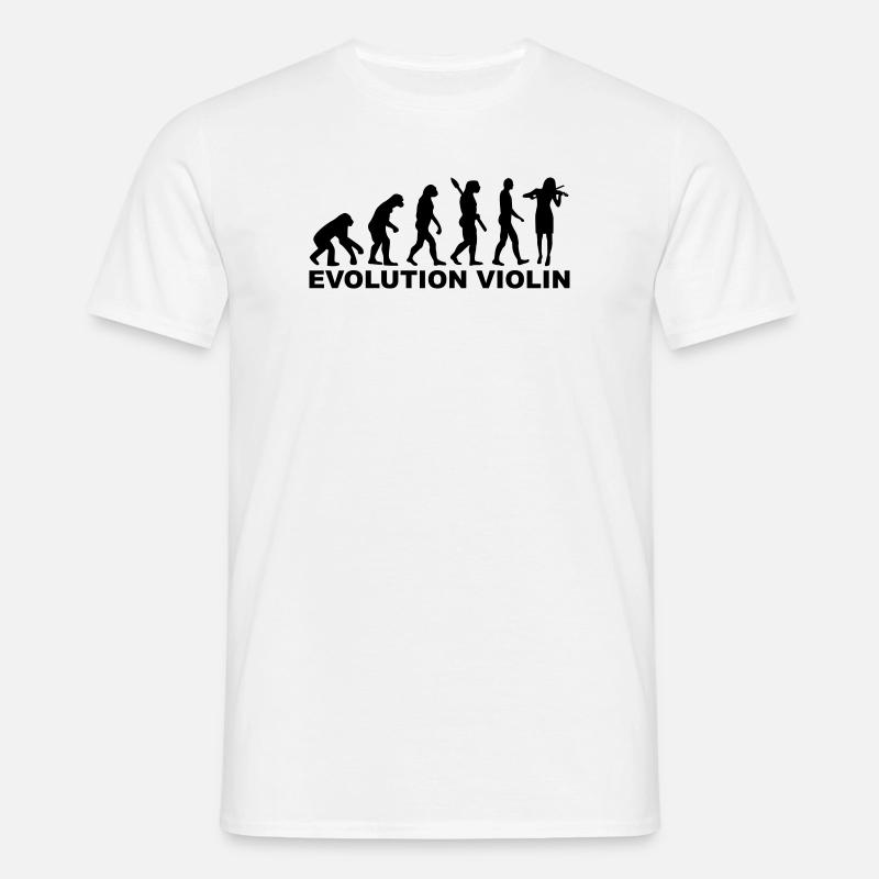Evolution violin - T-shirt Homme - blanc