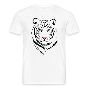 White Tiger # 2 - Männer T-Shirt - Weiß - Vorne - AI Model Male 178 dark (178cm)