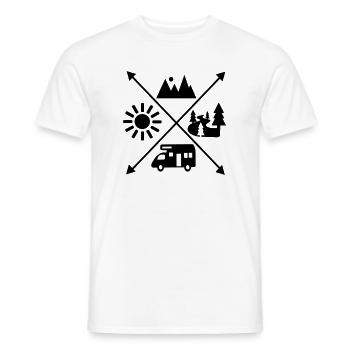 Wohnmobil - Männer T-Shirt - Weiß - Vorne - AI Model Male 178 dark (178cm)
