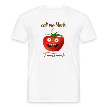 Tomato paste - Men's T-Shirt - white - Front - AI Model Male 178 dark (178cm)