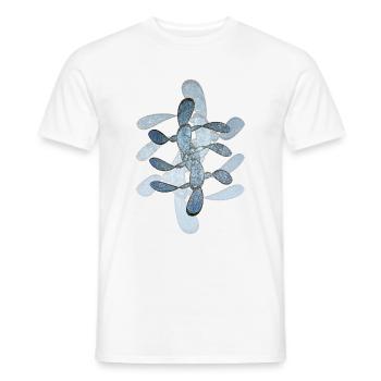 Résumé n° 64 - T-shirt homme - blanc - Devant - AI Model Male 178 dark (178cm)