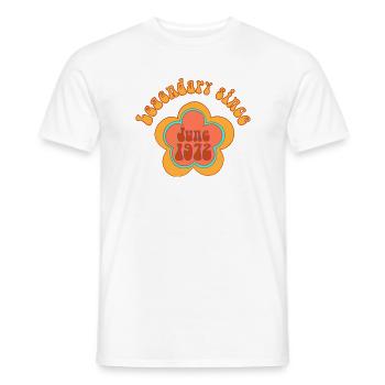 Legendary since June 1972 Geburtstag Retro - Männer T-Shirt - Weiß - Vorne - AI Model Male 178 dark (178cm)