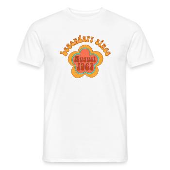 Legendary since August 1967 Birthday Retro - Men's T-Shirt - white - Front - AI Model Male 178 dark (178cm)
